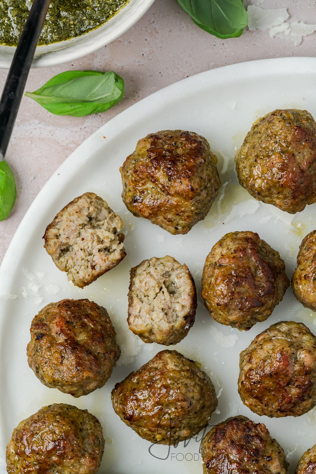 Pesto Turkey Meatballs