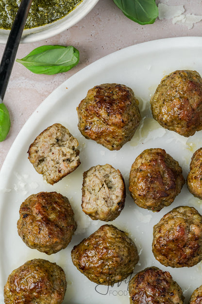 Pesto Turkey Meatballs