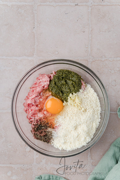 Pesto Turkey Meatballs