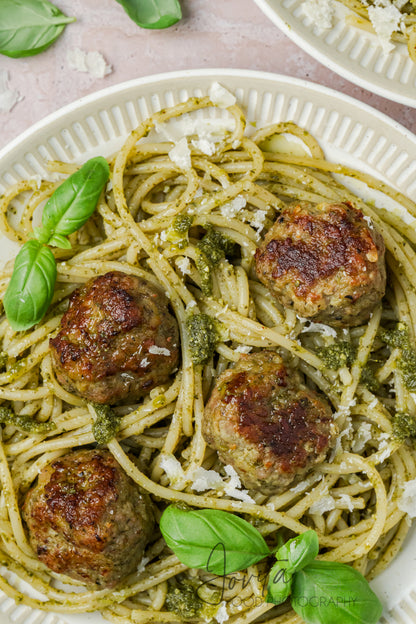 Pesto Turkey Meatballs