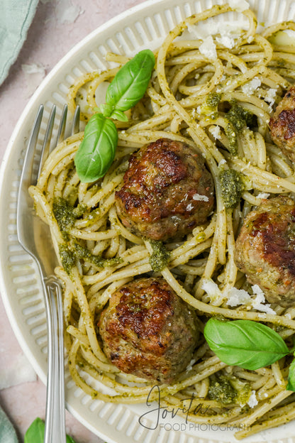Pesto Turkey Meatballs
