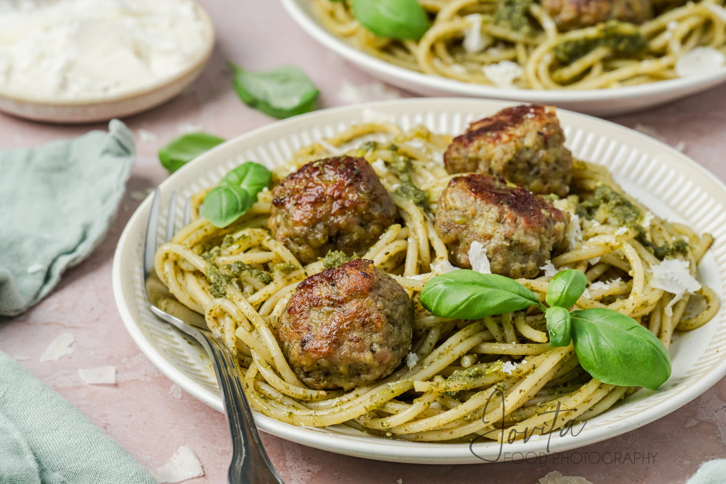 Pesto Turkey Meatballs