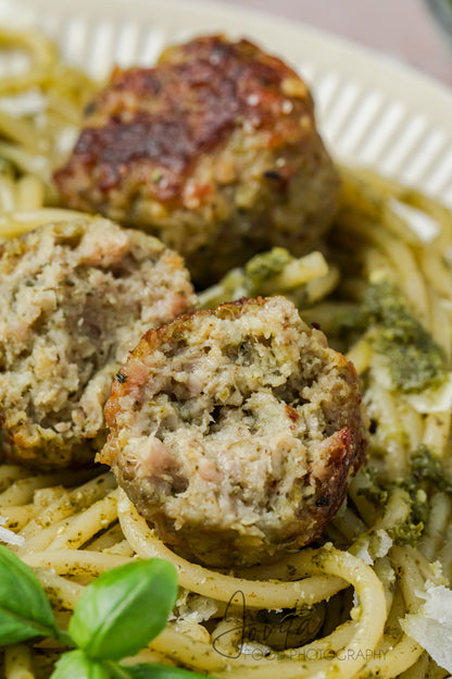 Pesto Turkey Meatballs