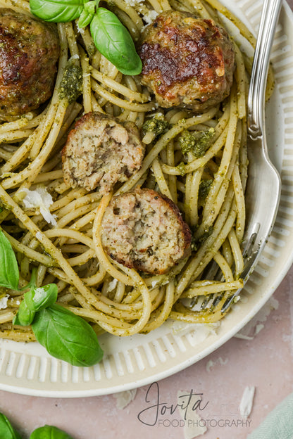 Pesto Turkey Meatballs