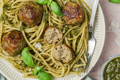 Pesto Turkey Meatballs