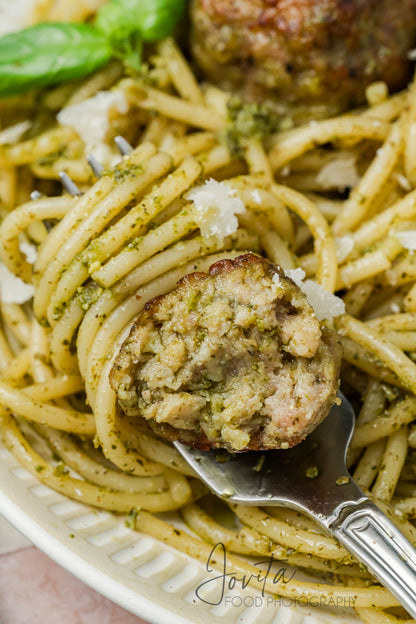 Pesto Turkey Meatballs