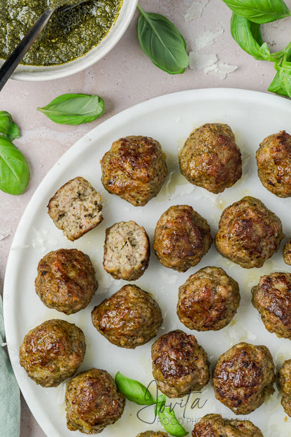 Pesto Turkey Meatballs