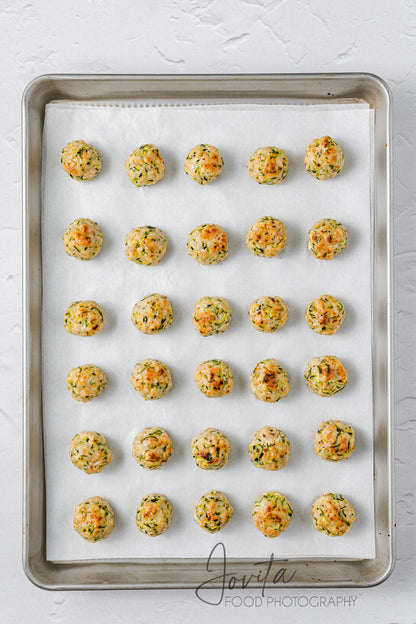 Baked Turkey Zucchini Meatballs
