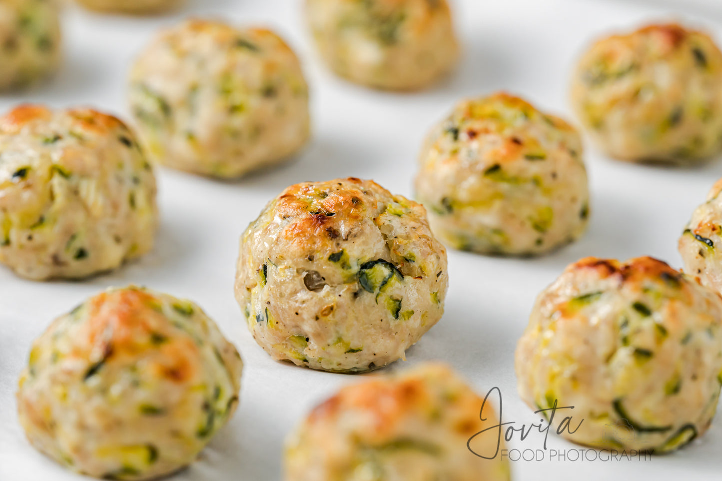 Baked Turkey Zucchini Meatballs