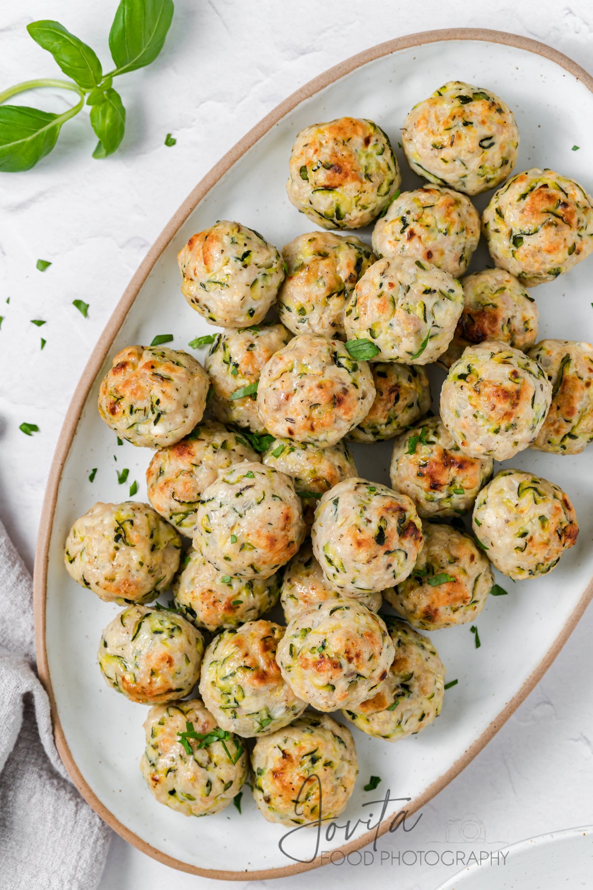 Baked Turkey Zucchini Meatballs