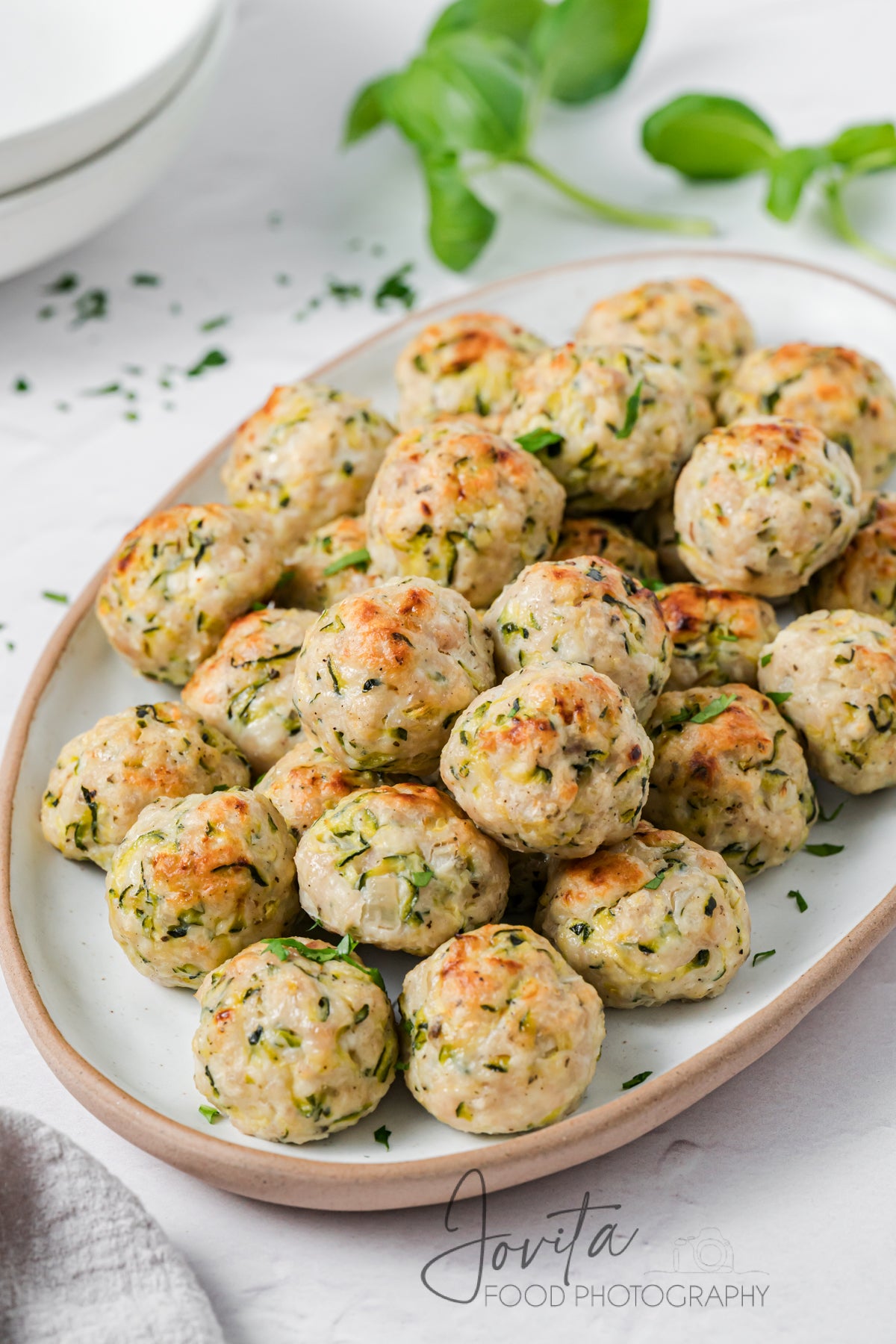 Baked Turkey Zucchini Meatballs