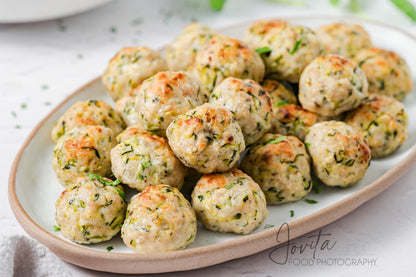 Baked Turkey Zucchini Meatballs