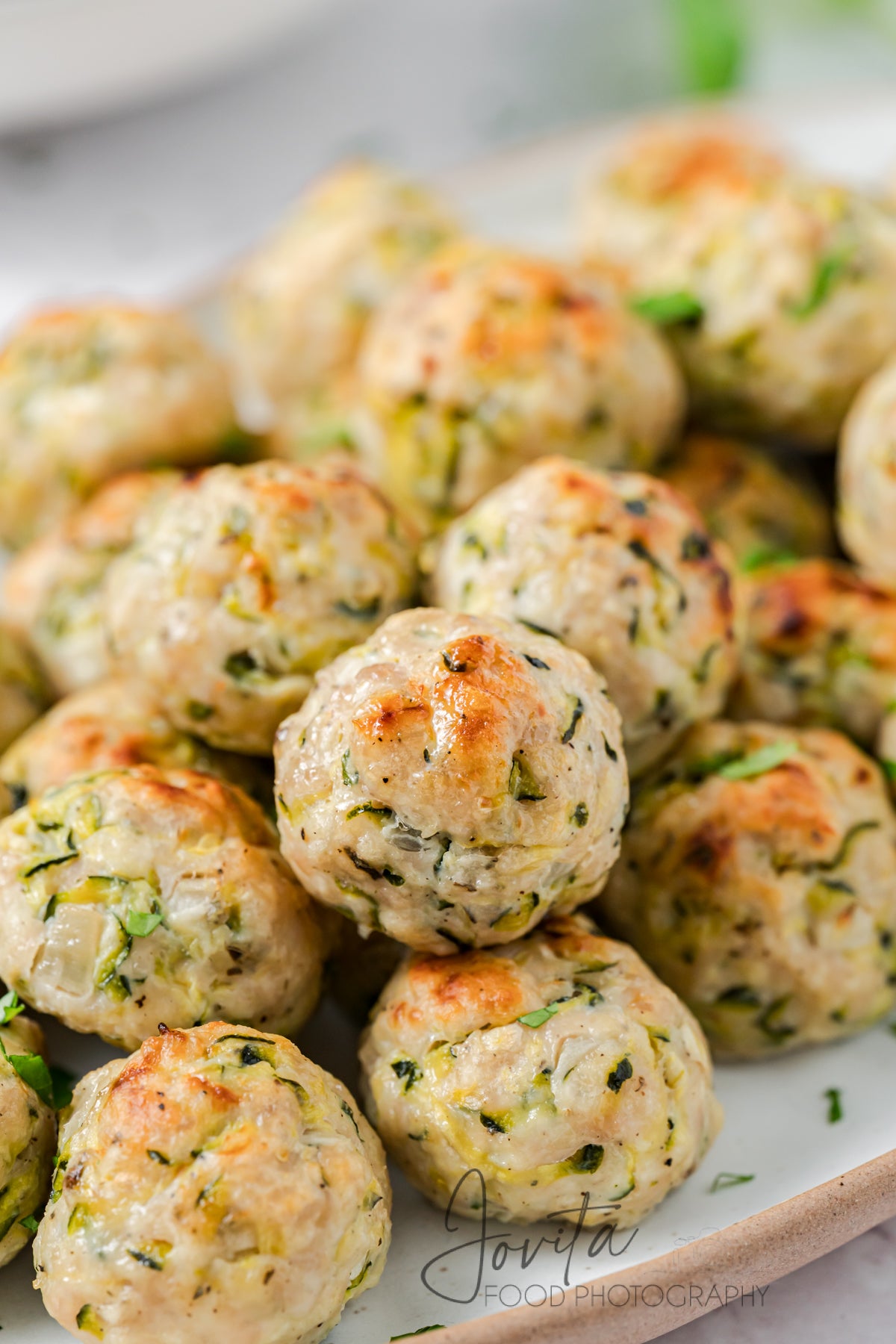 Baked Turkey Zucchini Meatballs