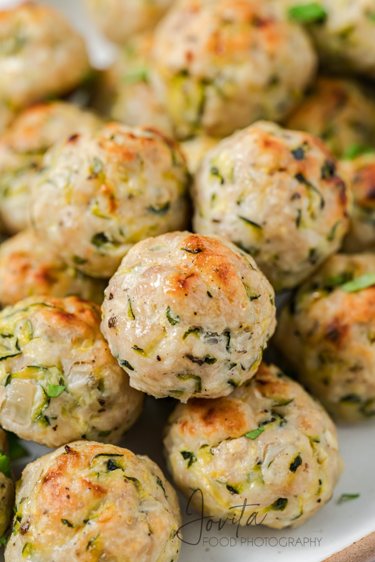 Baked Turkey Zucchini Meatballs