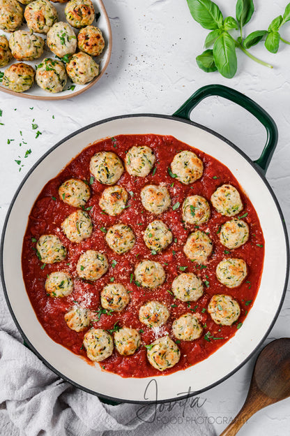 Baked Turkey Zucchini Meatballs