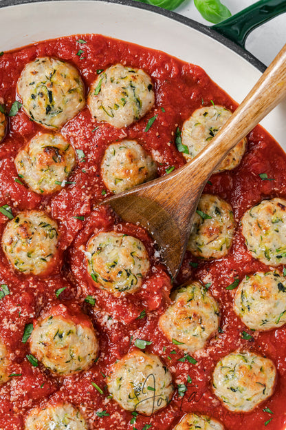 Baked Turkey Zucchini Meatballs