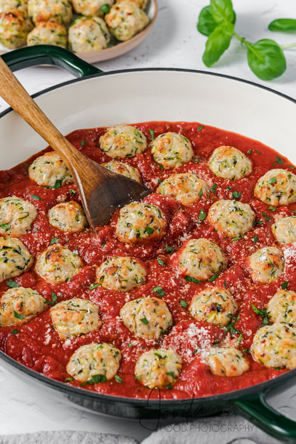 Baked Turkey Zucchini Meatballs