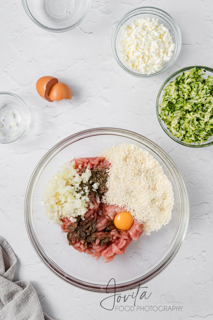 Baked Turkey Zucchini Meatballs