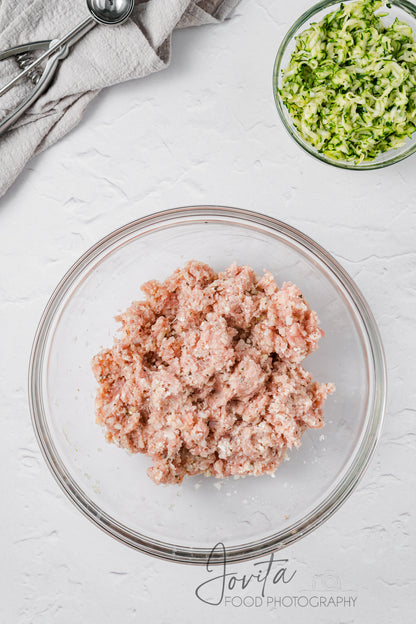 Baked Turkey Zucchini Meatballs