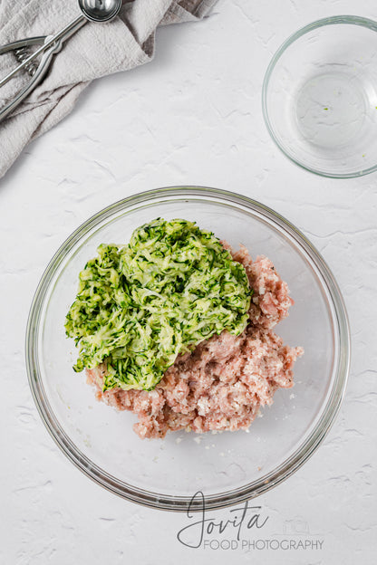 Baked Turkey Zucchini Meatballs