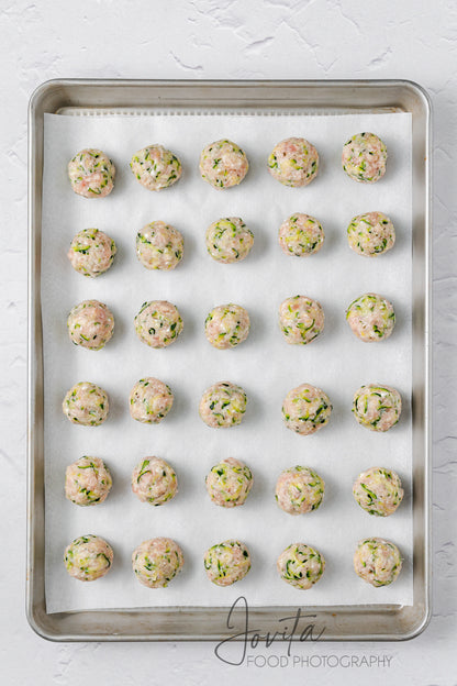 Baked Turkey Zucchini Meatballs