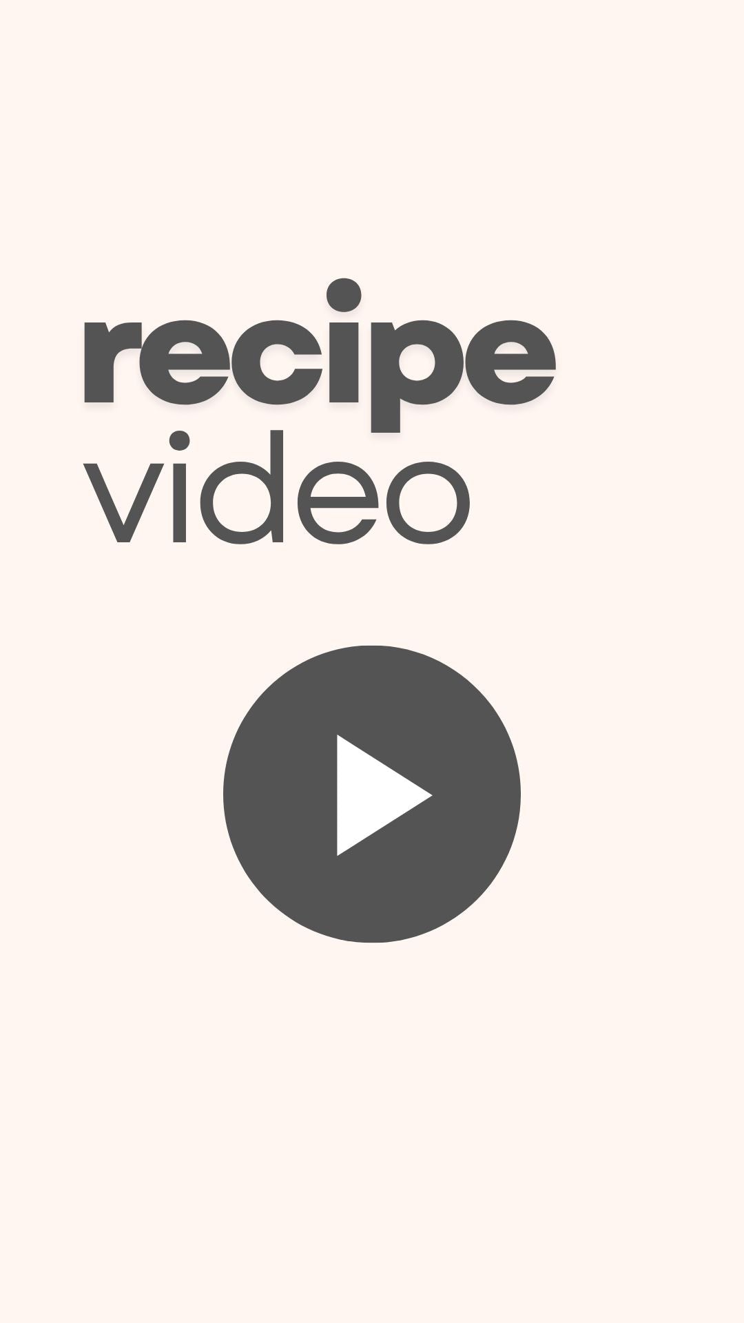 Recipe Video